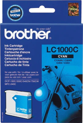 Cartuș cerneală BROTHER LC1000C, Da