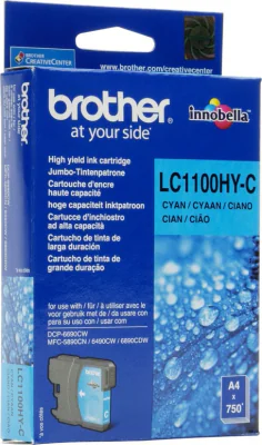 Brother LC1100HYC, Cyan, 1 pc(s), 750 pages, Single pack