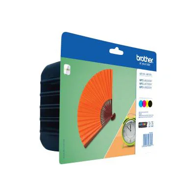 Brother LC129XLVALBPDR, Black, Cyan, Magenta, Yellow, 1 pc(s), 2400 pages, 1200 pages, Multi pack