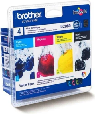 Cartuș cerneală BROTHER LC980VALBP, color, pentru DCP-145C DCP-165C DCP-195C DCP-197C DCP-375CW MFC-250C MFC-255CW MFC-290C MFC-295C
