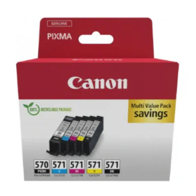 Canon 0372C006, Black, Cyan, Magenta, Yellow, 5 pc(s), Multi pack
