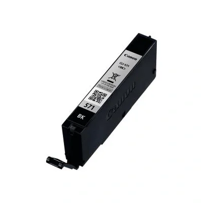 Canon CLI-571BK Black Ink Cartridge, Standard Yield, Black, Pigment-based ink, 7 ml, 1 pc(s), 376 pages