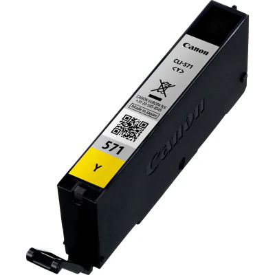 Canon CLI-571Y Yellow Ink Cartridge, Standard Yield, Yellow, Pigment-based ink, 7 ml, 1 pc(s), 347 pages