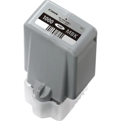 Canon PFI-1000MBK Matte Black Ink Cartridge, Matte black, Pigment-based ink, 80 ml, 5490 pages