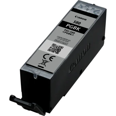 Canon PGI-580BK Pigment Black Ink Cartridge, Black, Pigment-based ink, 11.2 ml, 200 pages