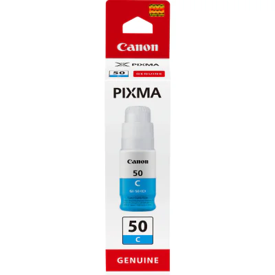 Canon GI-50 C, High Yield, Ink Bottle, Cyan, Cyan, Pigment-based ink, 1 pc(s), 7700 pages