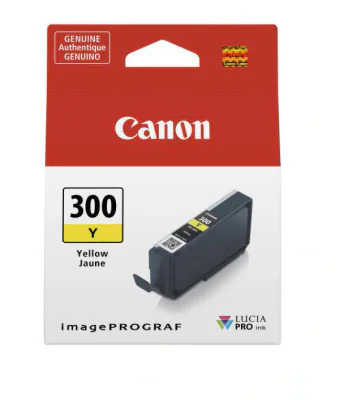 Canon PFI-300Y Yellow Ink Cartridge, Yellow, 1 pc(s), 530 pages, Single pack