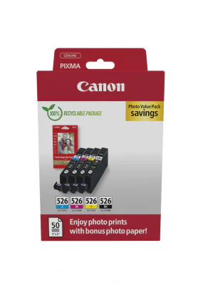 Canon 4540B019, Black, Cyan, Magenta, Yellow, 9 ml, 9 ml, 4 pc(s), Photo value pack