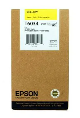 Cartuș cerneală EPSON Cartuş Yellow T603400 220 ml, galben, pentru Stylus Pro 7880/9880