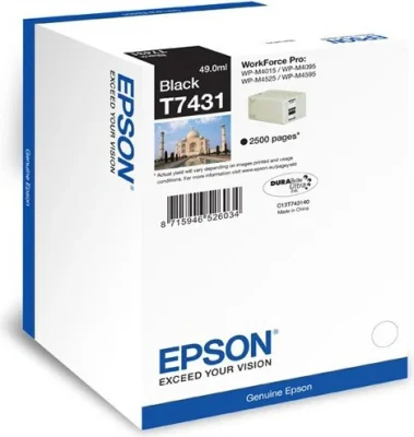 Cartuș cerneală EPSON Ink Cartridge Black 10K, negru, pentru WP-M4000/M4500