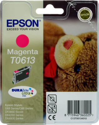 Cartuș cerneală EPSON Magenta T0613 DURABrite Ultra, Da