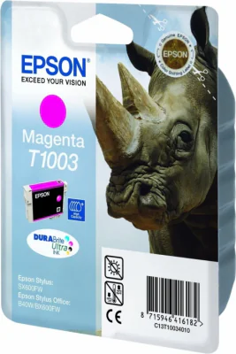 Cartuș cerneală EPSON Magenta T1003 DURABrite Ultra, Da