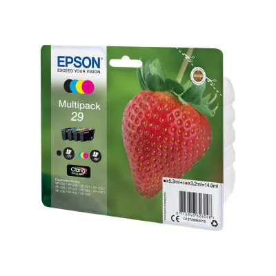 Cartuș cerneală EPSON Multipack 4-colours 29 Claria Home, color, pentru Expression Home XP-455 - Expression Home XP-452 - Expression Home XP-445 - Expression Home XP-442 - Expression Home XP-435 - Expression Home XP-432 - Expression Home XP-355 -