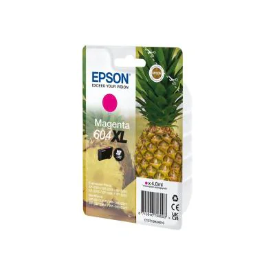 Epson Singlepack Magenta 604XL Ink, High (L) Yield, Magenta, 4 ml, 1 pc(s), 350 pages, Single pack