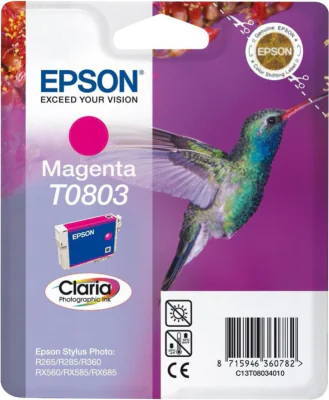 Cartuș cerneală EPSON Singlepack Magenta T0803 Claria Photographic, Da