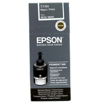 Cartus cerneala Epson T7741, capacitate 140ml / 10000 pagini, pentru echipamente CISS monocrom M100/M105/M200