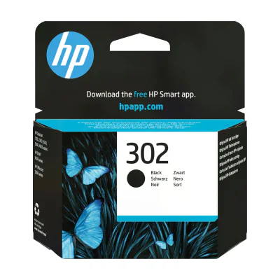 HP 302 Black Original Ink Cartridge, Standard, Black, Pigment-based ink, 3.5 ml, 1 pc(s), 170 pages