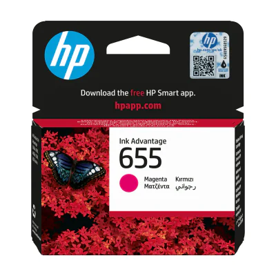 HP 655 Magenta Original Ink Advantage Cartridge, Standard Yield, Magenta, Dye-based ink, 1 pc(s), 600 pages