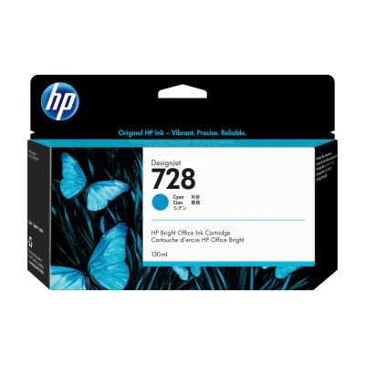 Cartuș cerneală HP 728 DesignJet, cyan, 130 ml