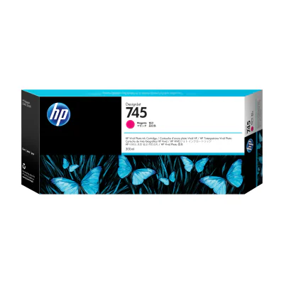 HP 745 300-ml DesignJet Magenta Ink Cartridge, HP DesignJet Z2600 PostScript Printer, HP DesignJet Z5600 PostScript Printer, Thermal inkjet, Magenta, Singapore, 283 mm, 41 mm