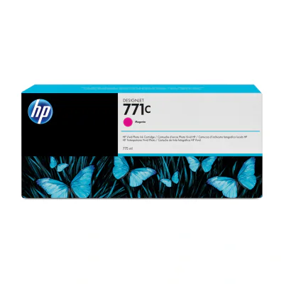 HP 771C 775-ml Magenta DesignJet Ink Cartridge, HP DesignJet Z6200 Photo Printer series, HP DesignJet Z6610 Photo Production Printer, HP DesignJet..., Thermal inkjet, Magenta, Small medium business, Singapore, 324 mm