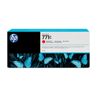 HP 771C 775-ml Chromatic Red DesignJet Ink Cartridge, HP DesignJet Z6200 Photo Printer series, Thermal inkjet, Chromatic red, Small medium business, Singapore, 324 mm