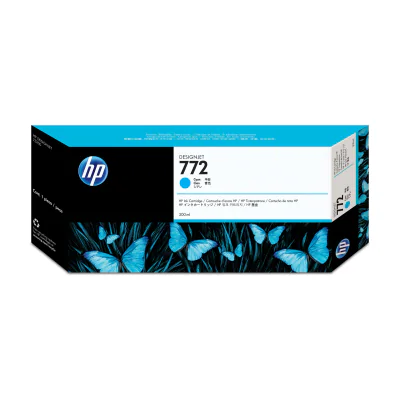 HP 772 300-ml Cyan DesignJet Ink Cartridge, HP Designjet Z5200 PostScript Printer, Thermal inkjet, Cyan, CN636A, Singapore, 283 mm