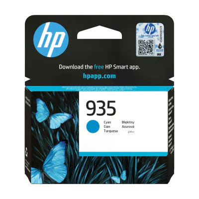 HP 935 Cyan Original Ink Cartridge, Cyan, Pigment-based ink, 4.5 ml, 1 pc(s), 400 pages