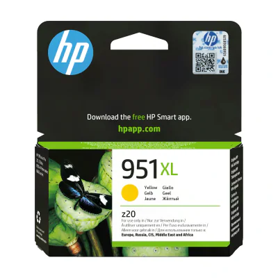 HP 951XL High Yield Yellow Original Ink Cartridge, Yellow, Pigment-based ink, 1 pc(s), 1500 pages