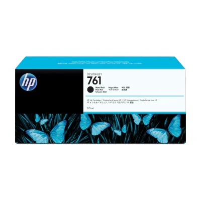 HP 761 775-ml Matte Black DesignJet Ink Cartridge, HP DesignJet T7100 Printer; HP DesignJet T7100 Monochrome Printer; HP DesignJet T7200 Production..., Thermal inkjet, Black, CM997A, Singapore, 324 mm