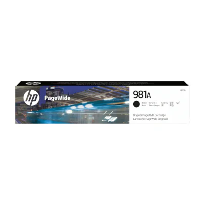 HP 981A Black Original PageWide Cartridge, Standard Yield, Black, Pigment-based ink, 69 ml, 1 pc(s), 6000 pages