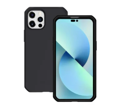 CASE FOR IPHONE 14 PRO SOLID/BLACK MAT SOFT BAG 6.1IN