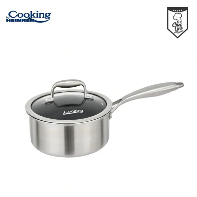 CASEROLA CU CAPAC, 16x8.5 CM, 1.6 L, TITANIUM3, COOKING BY HEINNER