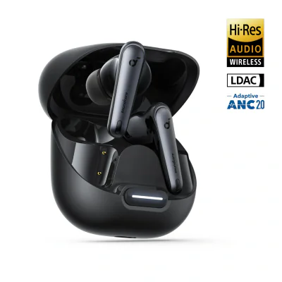 Casti In-ear ANKER Liberty 4 NC, Fara Fir, noise-canceling, Negru