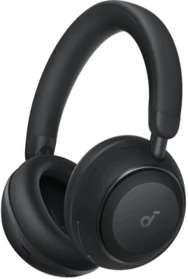 Casti Anker "Soundcore Space 2", Over-Ear, utilizare multimedia, Bluetooth 6.1, USB-C, cablu audio Jack 3.5mm, durata baterie pana la 50 ore, ANC, negru, "D1402G11" - 194644306502