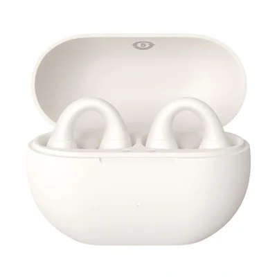 CASTI Baseus Bass 15 Clip Open-Ear TWS, pt smartphone, wireless, bluetooth 5.4, dual-mic pe casca, 8 ore durata baterie, alb "A00079500223-00" - 6932172674328