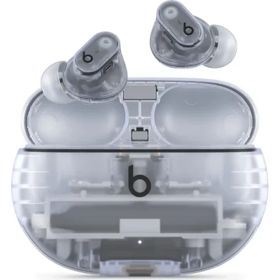 Căști Beats Studio Buds + cu anulare activă a zgomotului, in-ear, Transparent