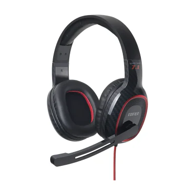 CASTI Edifier, cu fir, gaming, utilizare multimedia, microfon pe casca, detasabil, conectare prin USB 2.0, negru, "G2-II-BK"