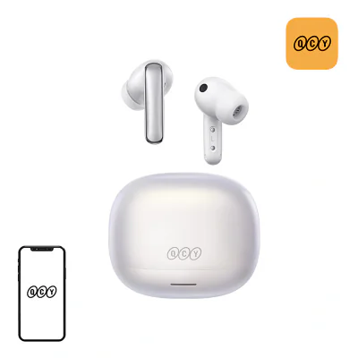 Căști fără fir QCY Melobuds N65 (alb)