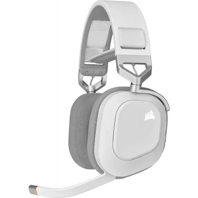 Casti Gaming Head-band CORSAIR HS80 RGB, Fara Fir, Alb