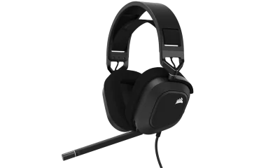 Casti Gaming Head-band CORSAIR HS80 RGB USB, Wired, Negru