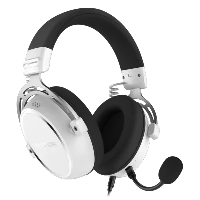 Casti Gaming Head-band HATOR HYPERGANG 3, Wired, Alb