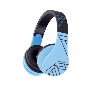 Casti Gaming Head-band PowerLocus P1, Wireless, Albastru