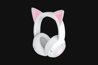 Casti Gaming Head-band Razer Kraken Kitty V2 BT, Wireless, Alb