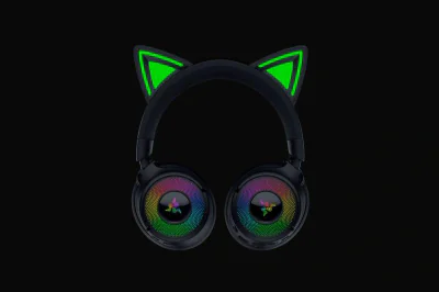 Casti Gaming Head-band RAZER Kraken Kitty V3 Pro, wireless, Negru