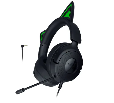Casti Gaming Head-band RAZER Kraken Kitty V3 X, Wired, Negru