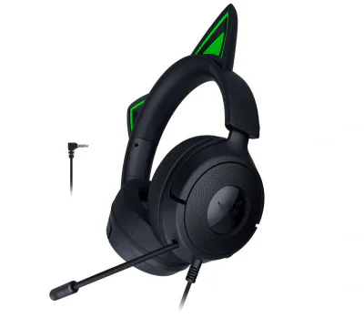 Casti Gaming Head-band RAZER Kraken Kitty V3 X, Wired, Negru