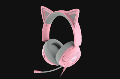 Casti Gaming Head-band Razer Kraken Kitty V3 X, Wired, Roz