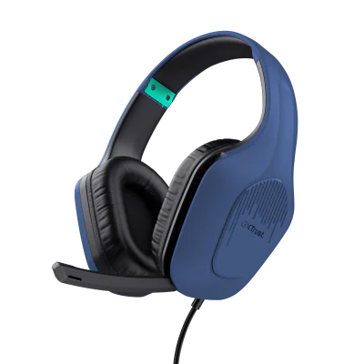 Casti Gaming Head-band Trust GXT 415B Zirox, Wired, Albastru