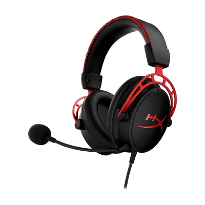 Căști Gaming HP HyperX Cloud Alpha, cu fir, negru-roșu, Black-red